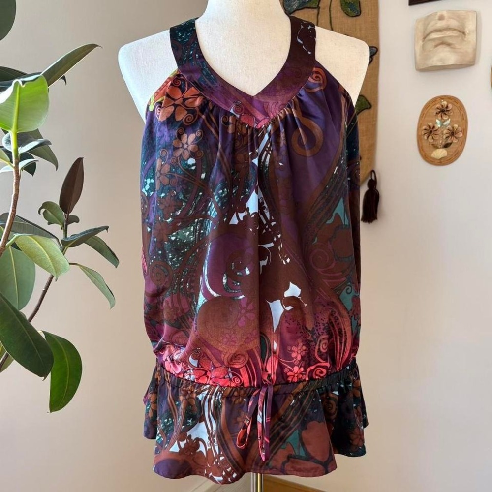 2000s Boho Fairy Woven Lace Blouse